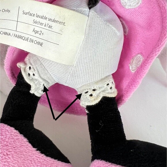 Disney  Mickey and Minnie Mouse Toy Plush Soft And Minnie Plastic Carry Case - Picture 10 of 14